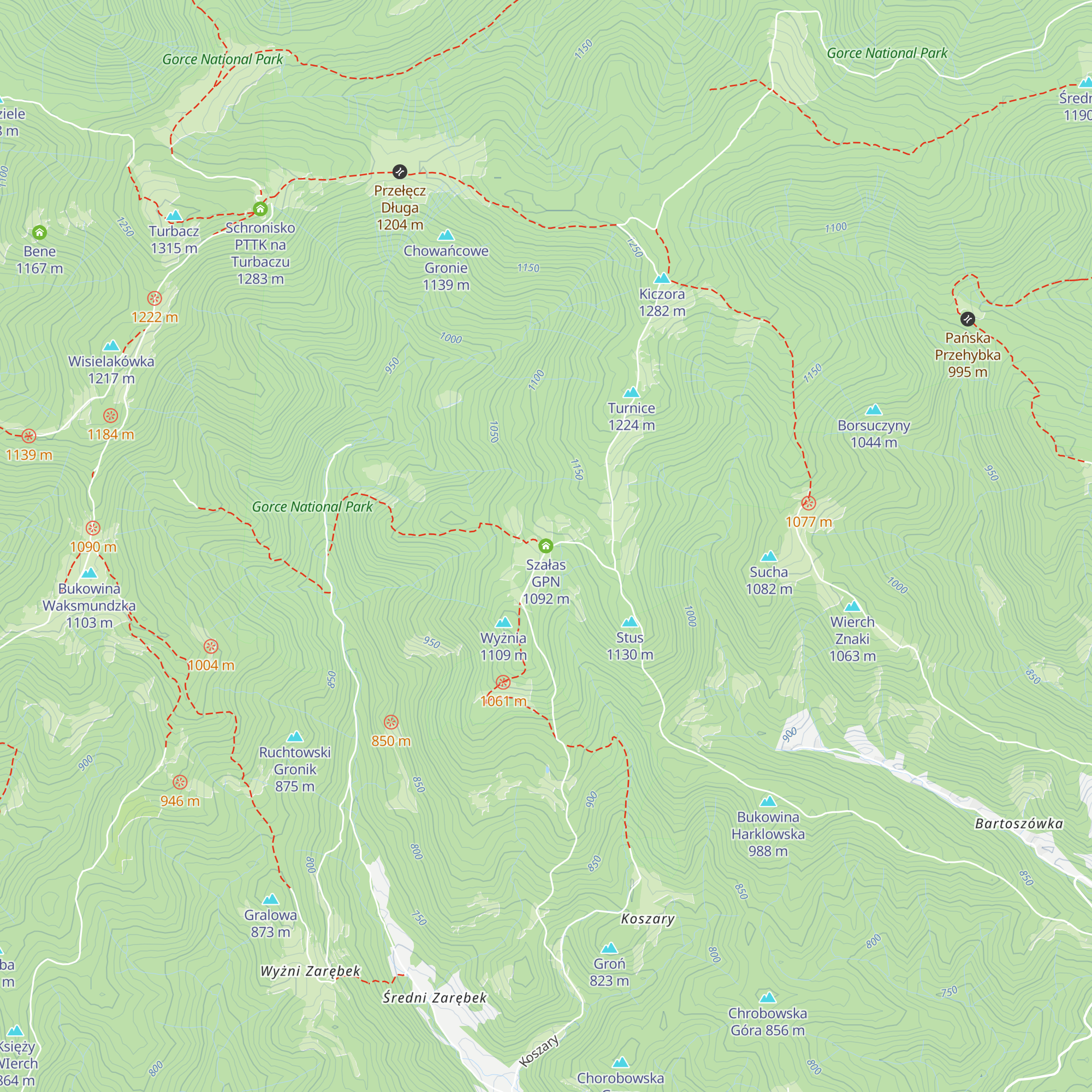 Szałas GPN map