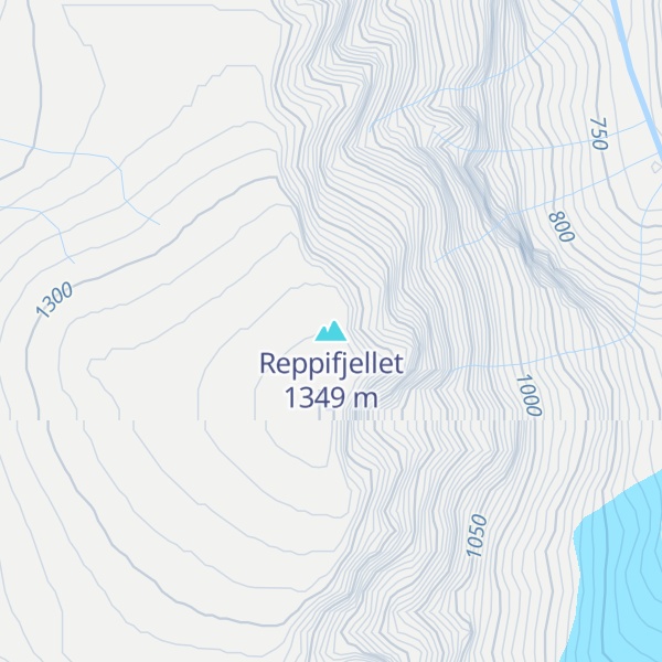 Map of Reppifjellet