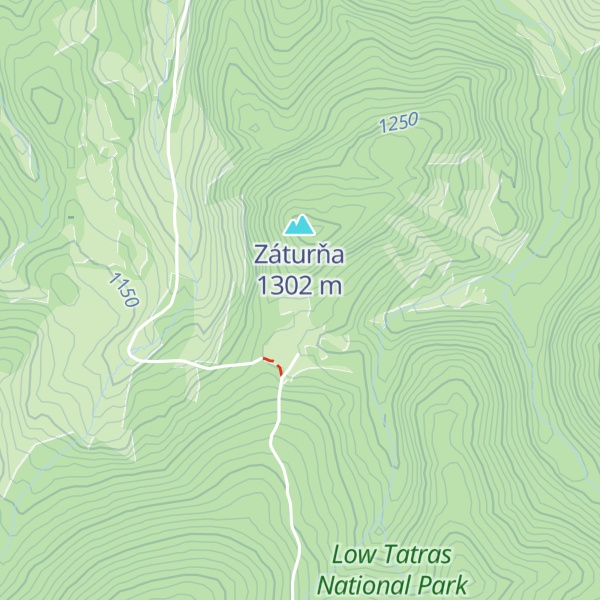 Map of Záturňa