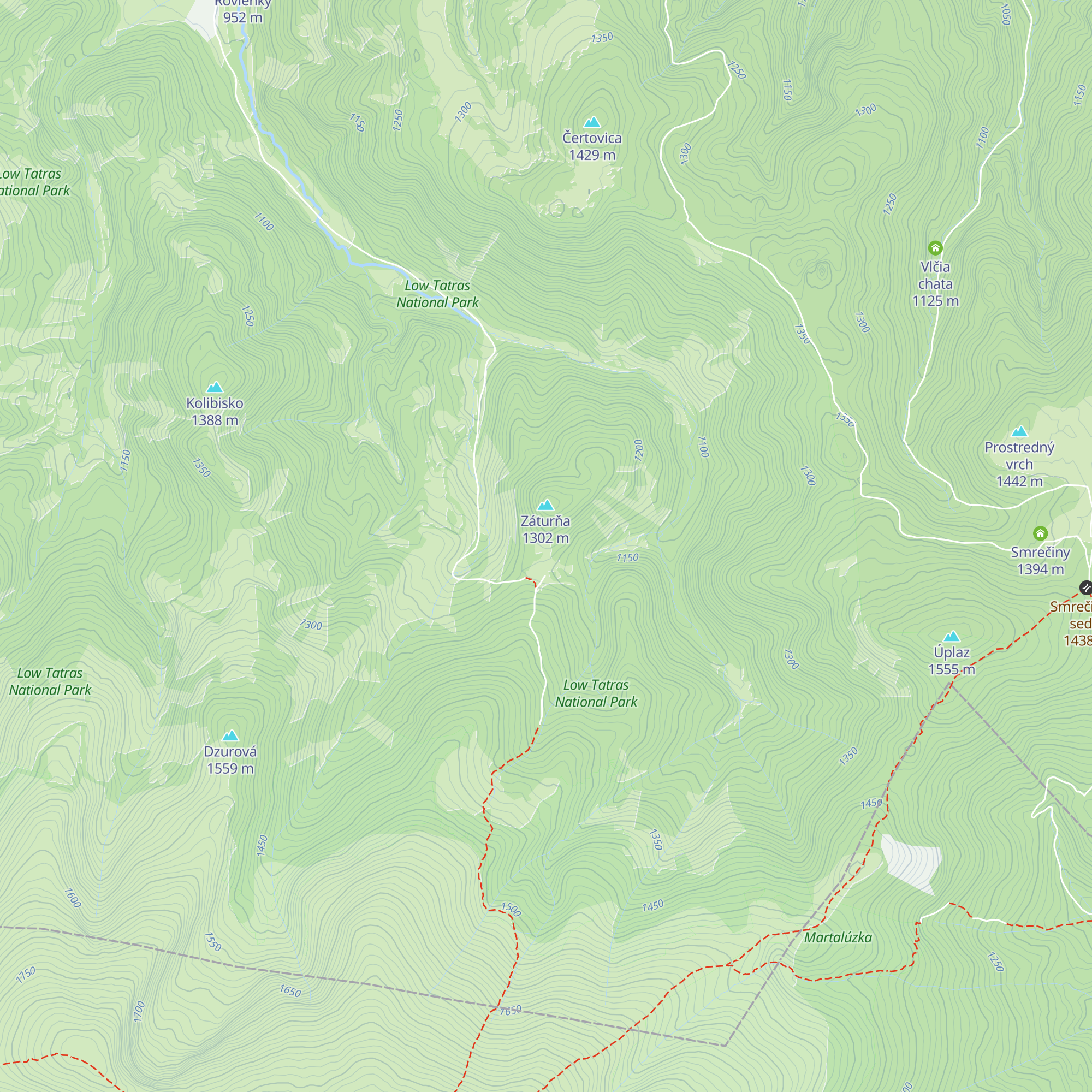 Záturňa map
