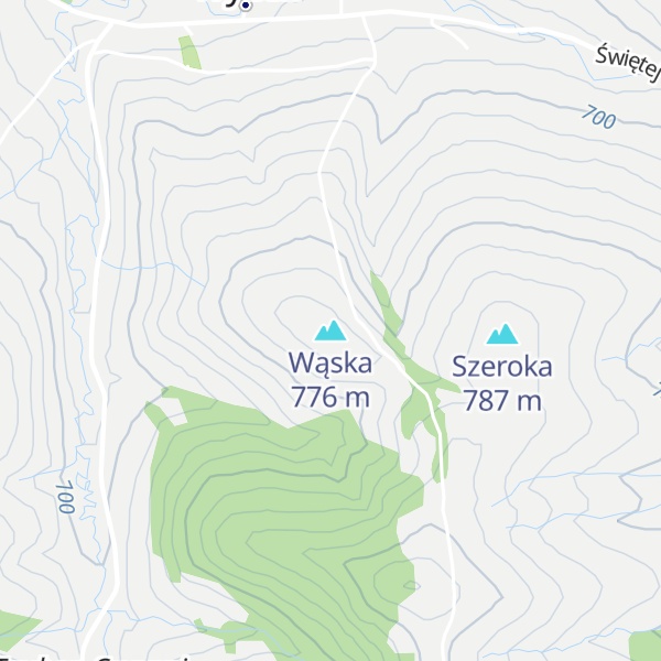 Map of Wąska