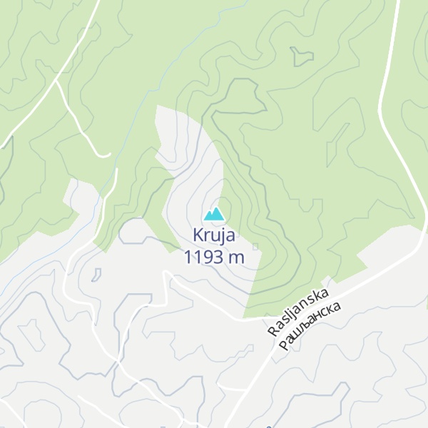 Map of Kruja