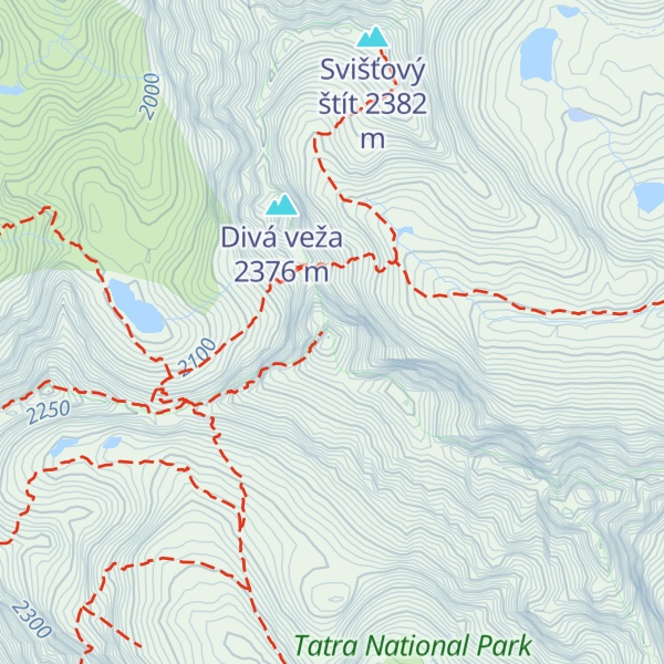 Map of Východná Vysoká