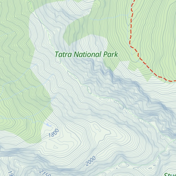 Map of Predná Javorová veža