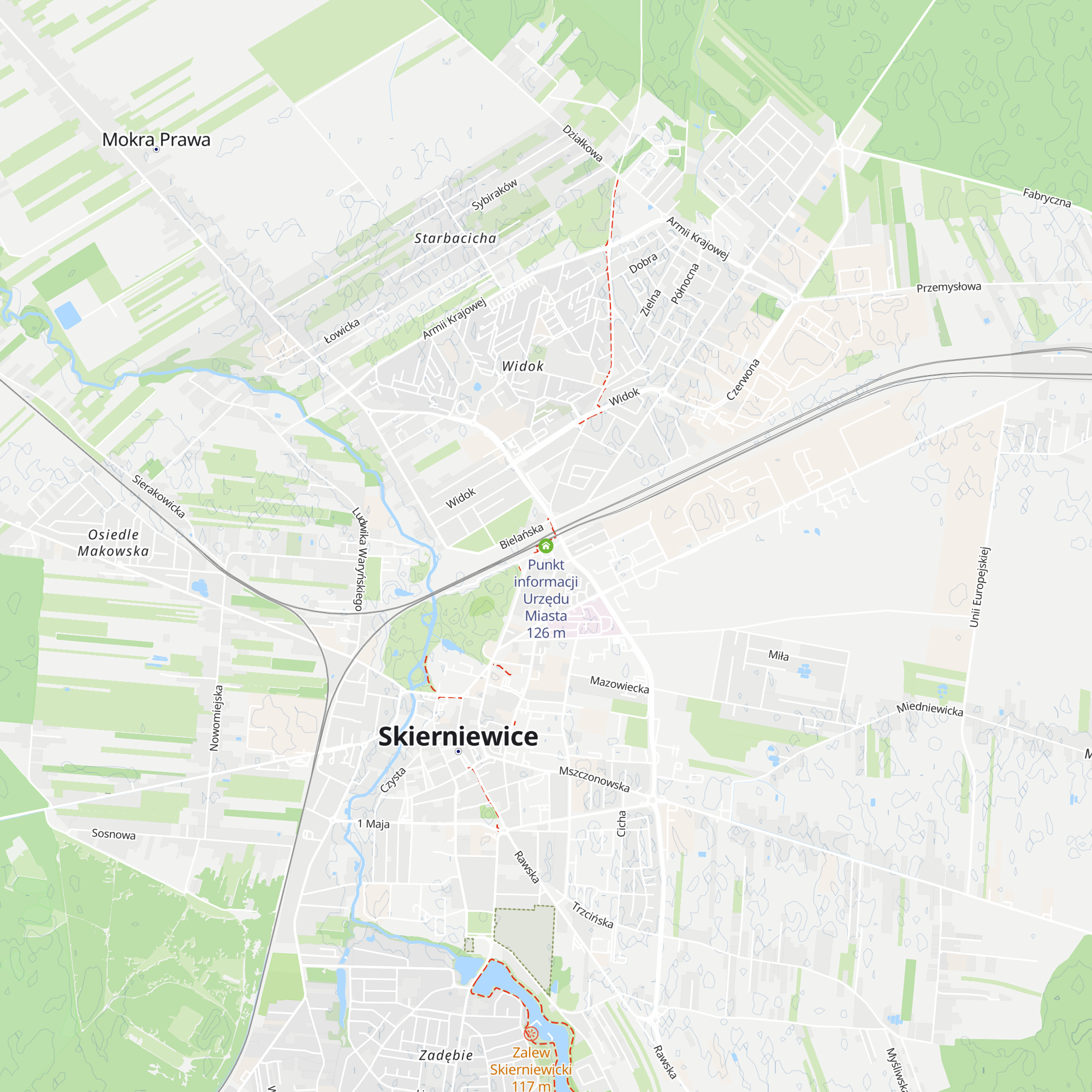 Punkt informacji Urzędu Miasta map