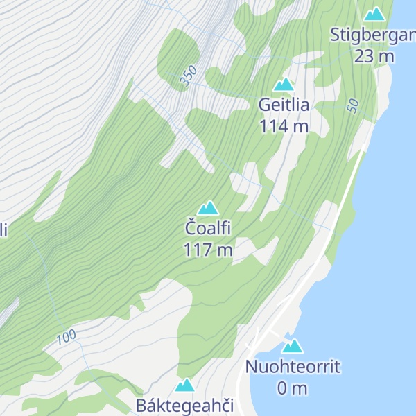 Map of Čoalfi
