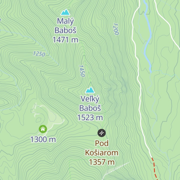 Map of Veľký Baboš