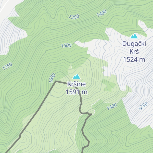 Map of Kršine