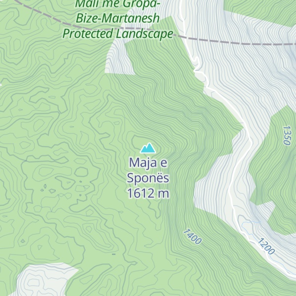 Map of Maja e Sponës