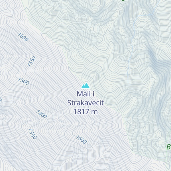 Map of Mali i Strakavecit