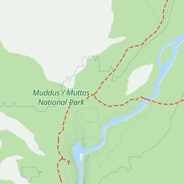 Map of Muddusfallet