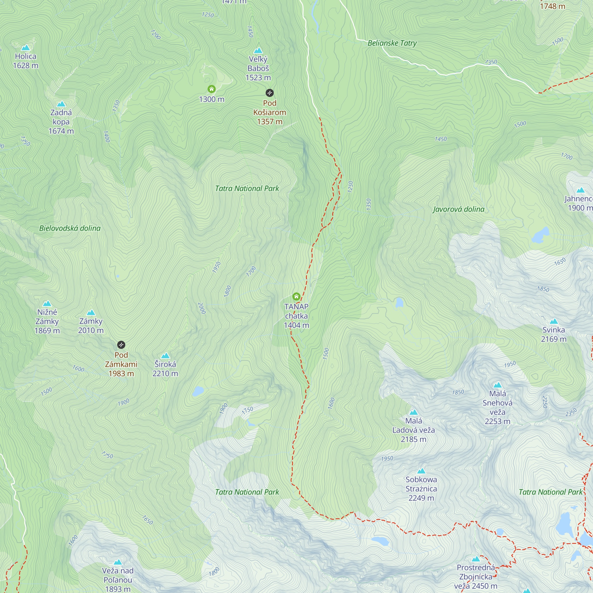 TANAP chatka map