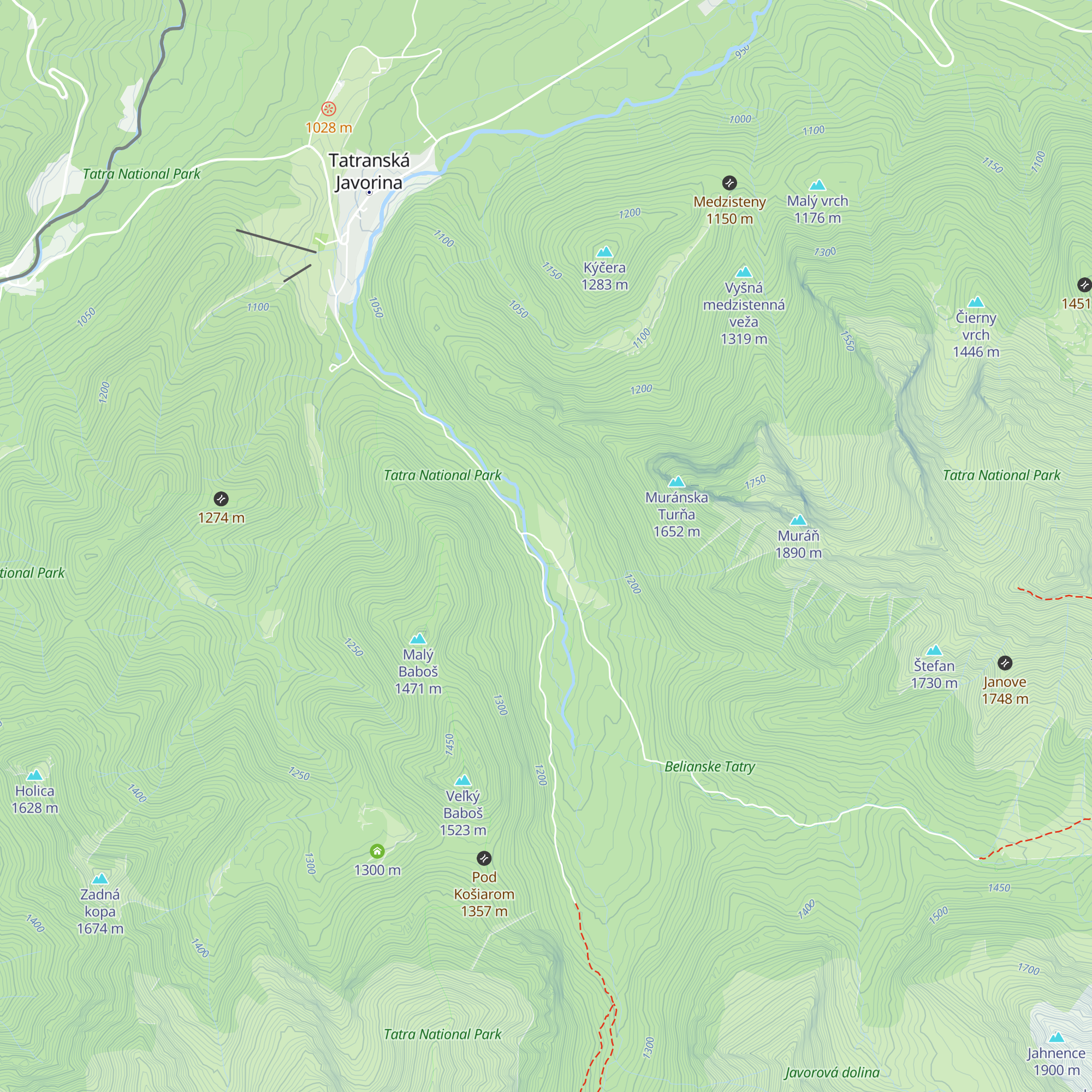 Pod Muráňom map