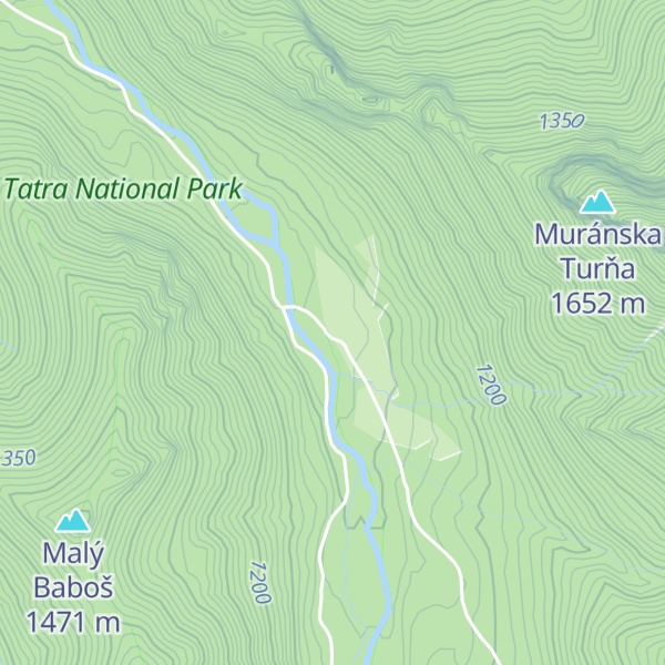 Map of Pod Muráňom