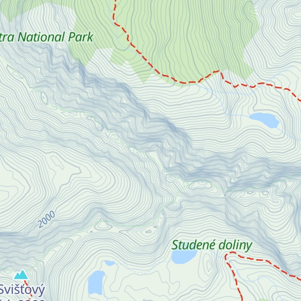 Map of Velká Javorová veža