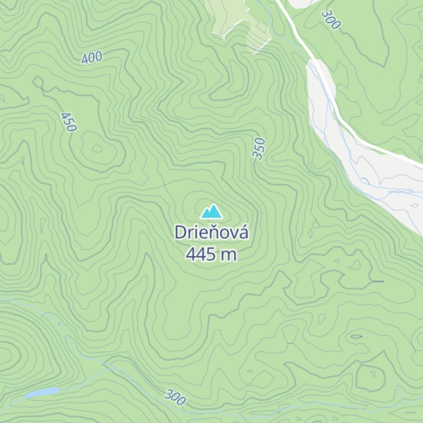 Map of Drieňová