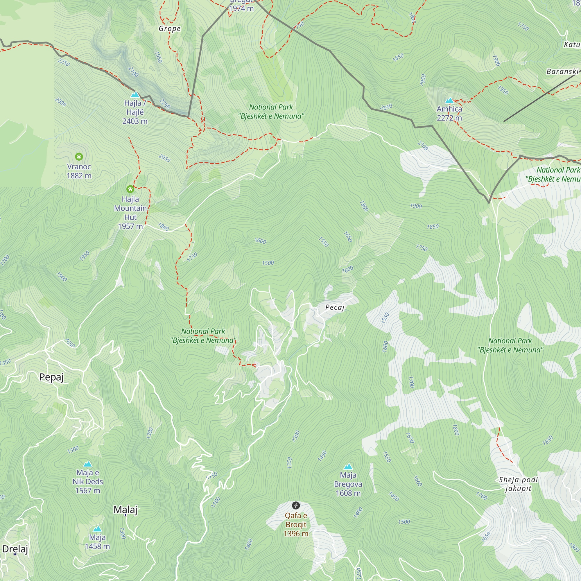 Pushimorja Hajla map