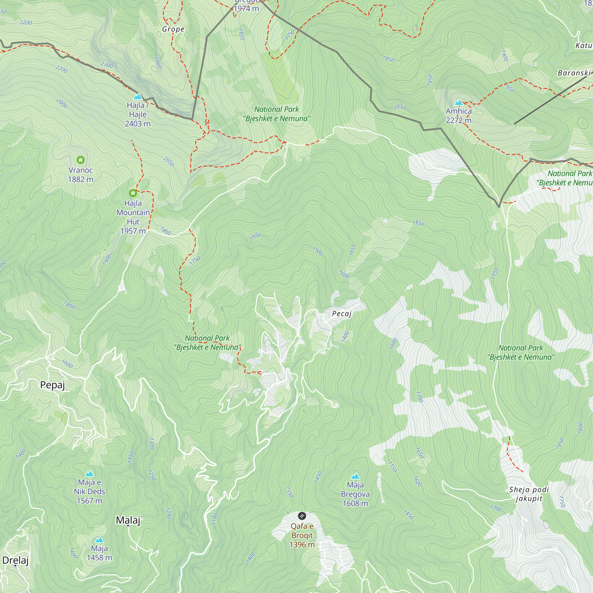 Pushimorja Hajla map
