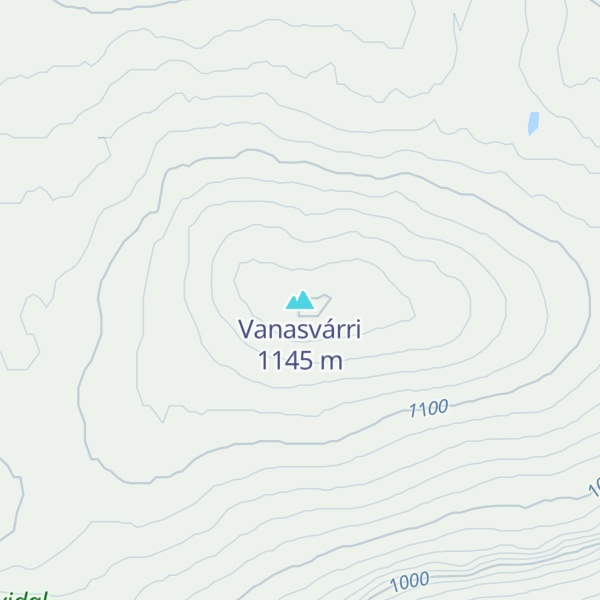Map of Vanasvárri