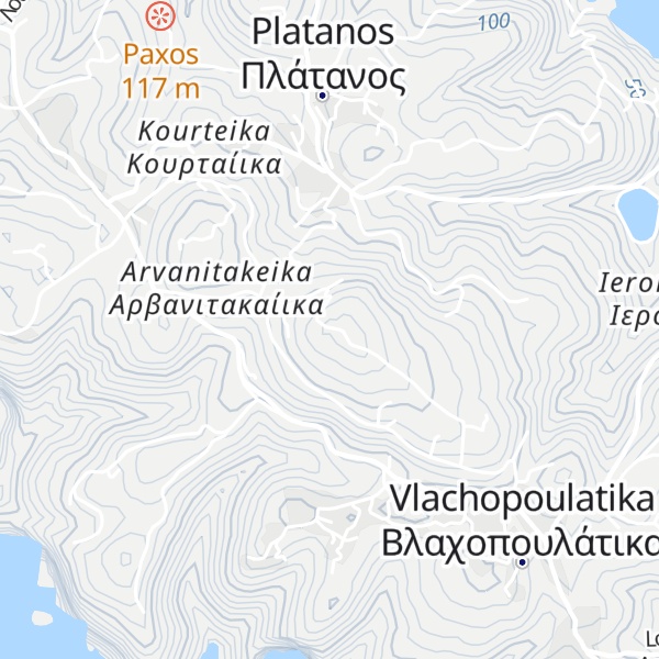 Map of Agios Isavros