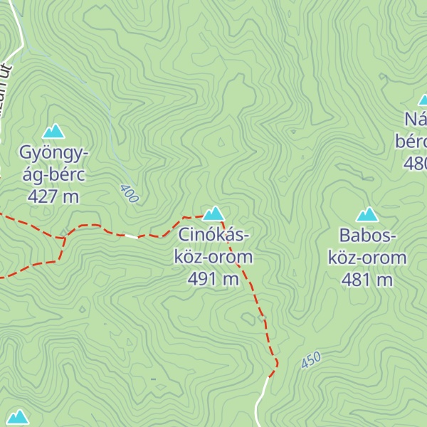 Map of Cinókás-köz-orom