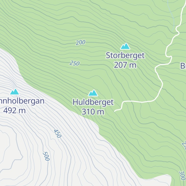 Map of Huldberget