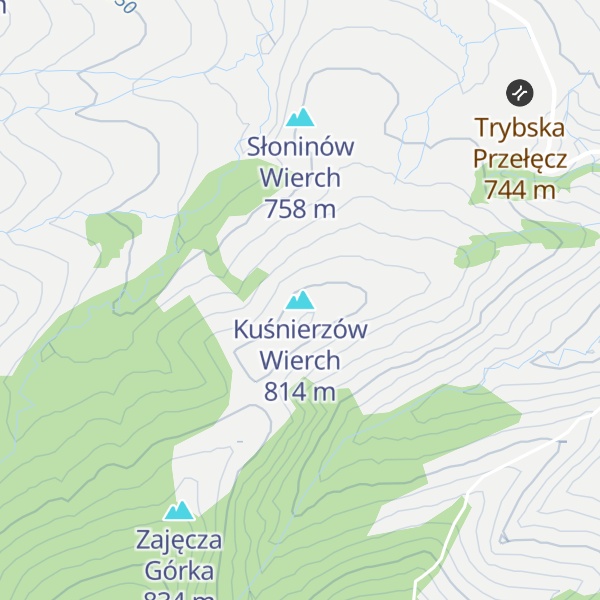 Map of Kuśnierzów Wierch