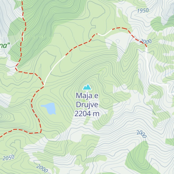 Map of Maja e Drujve