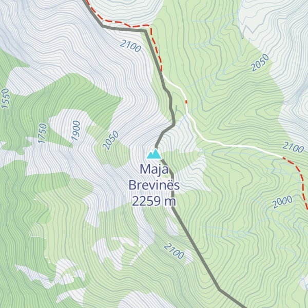 Map of Maja Brevinës