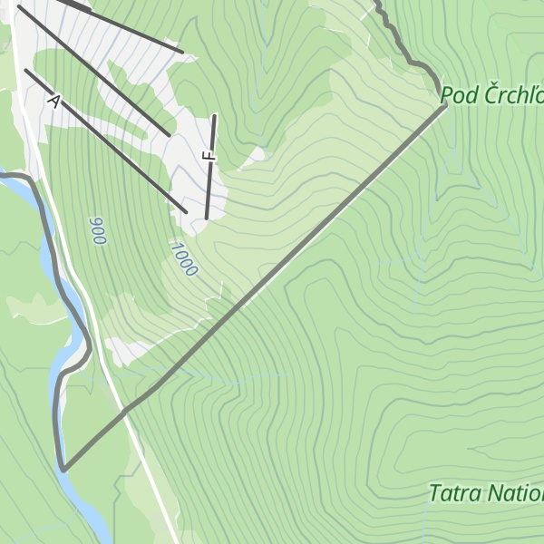 Map of Górków Wierch