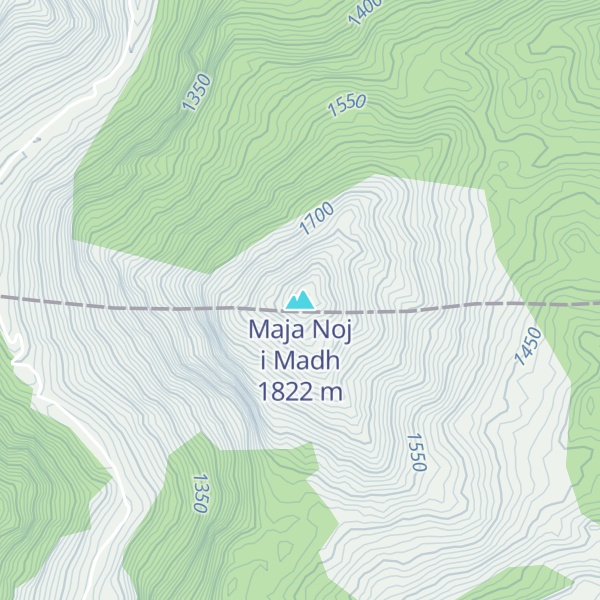 Map of Maja Noj i Madh