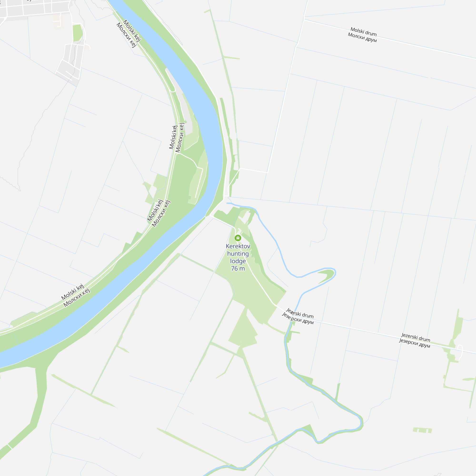 Kerektov hunting lodge map