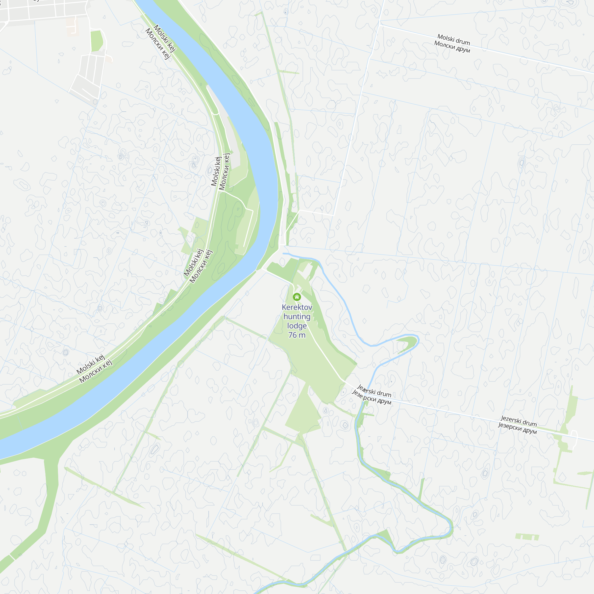 Kerektov hunting lodge map