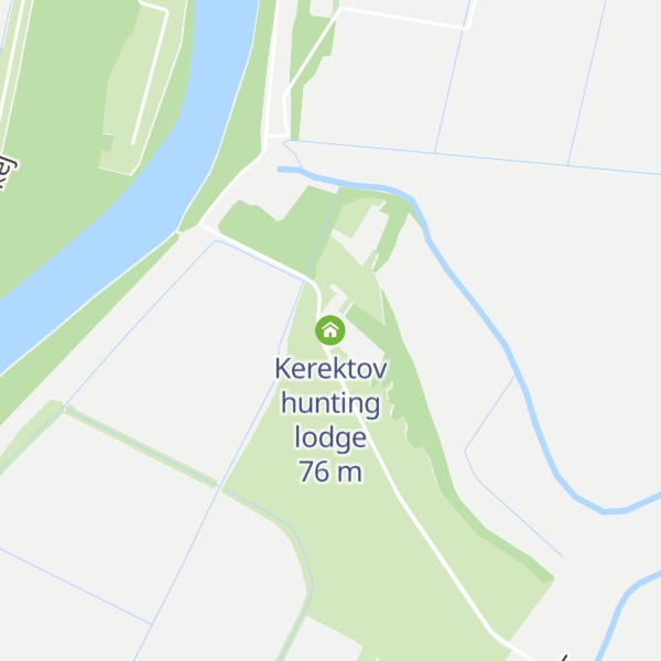 Map of Kerektov hunting lodge