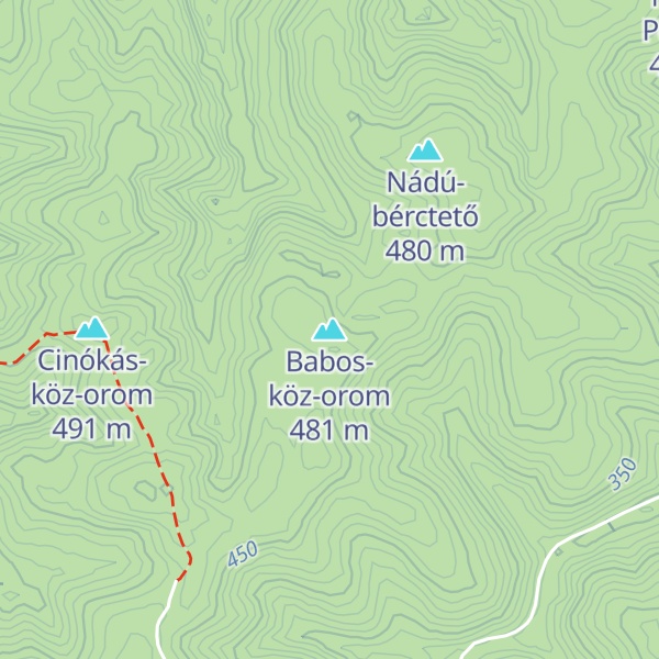 Map of Babos-köz-orom