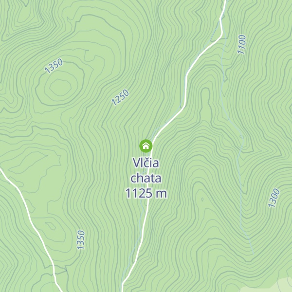 Map of Vlčia chata