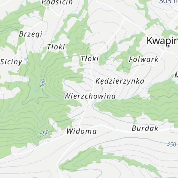 Map of Wierzchowina