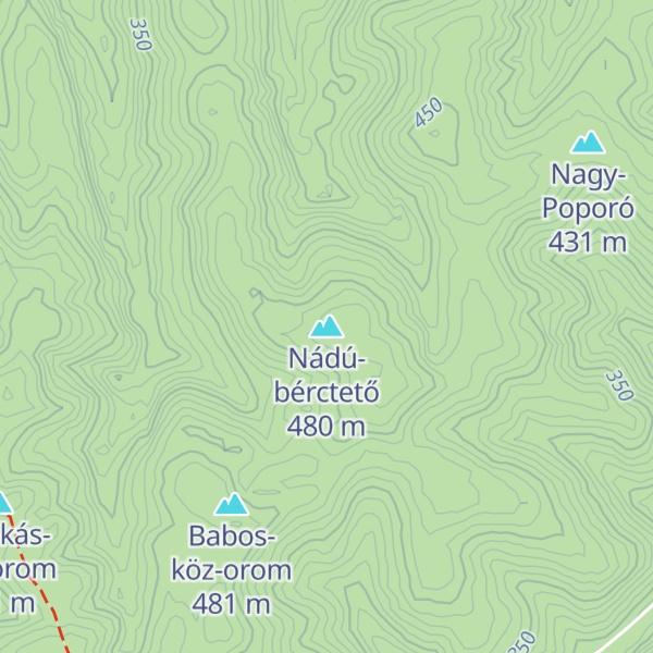 Map of Nádú-bérctető