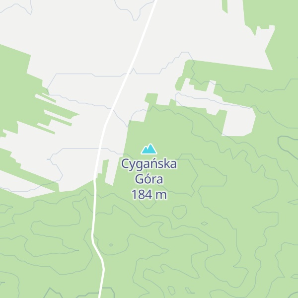 Map of Cygańska Góra