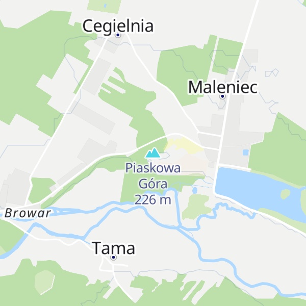 Map of Piaskowa Góra