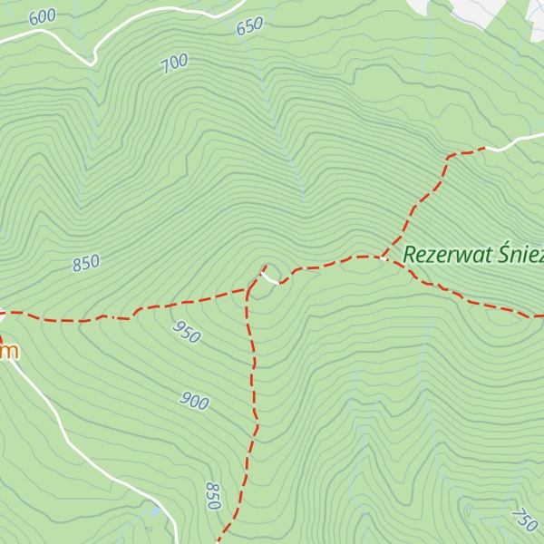 Map of Śnieżnica