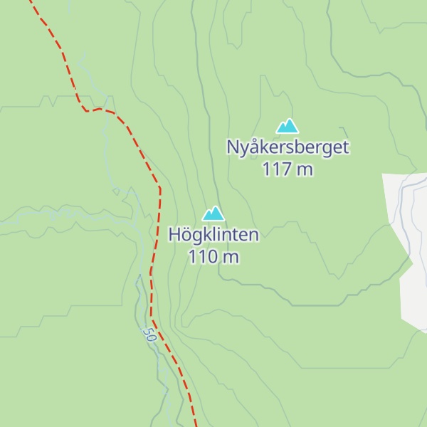 Map of Högklinten
