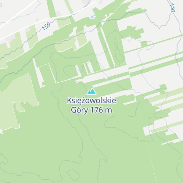 Map of Księżowolskie Góry
