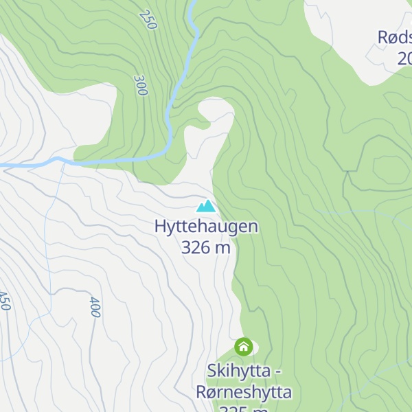 Map of Hyttehaugen