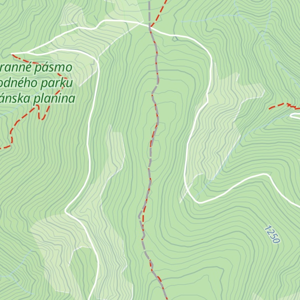 Map of Faltenov vrch