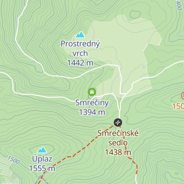 Map of Smrečiny