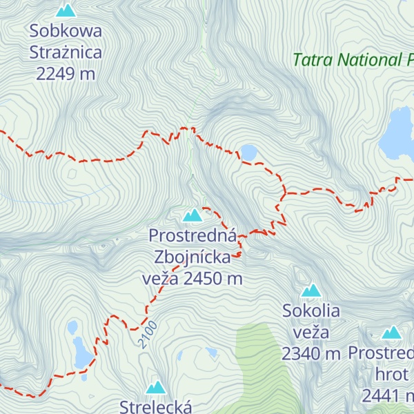 Map of Široká veža