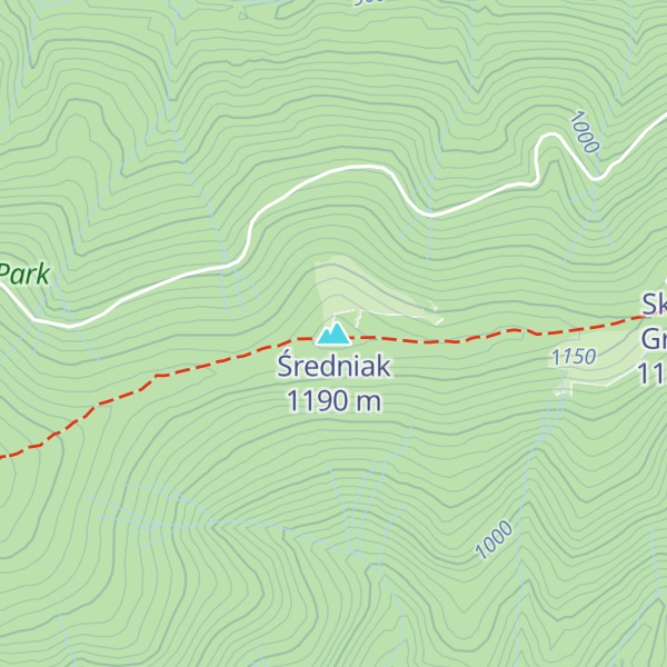Map of Średniak