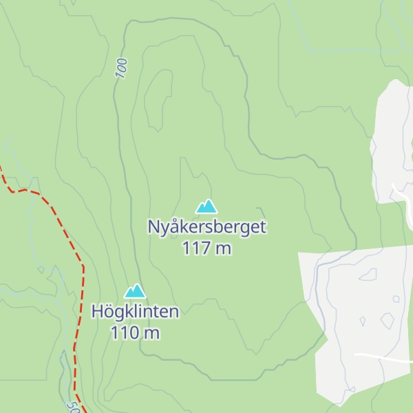 Map of Nyåkersberget