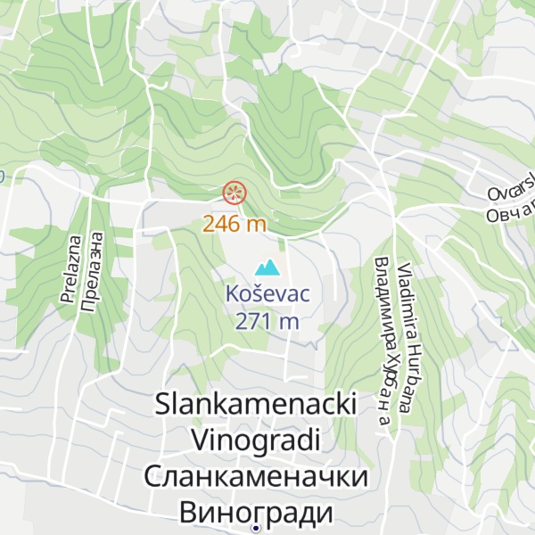 Map of Koševac
